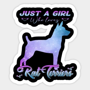 Bouncy Buddies Rat Terriers Fun Poster Sticker